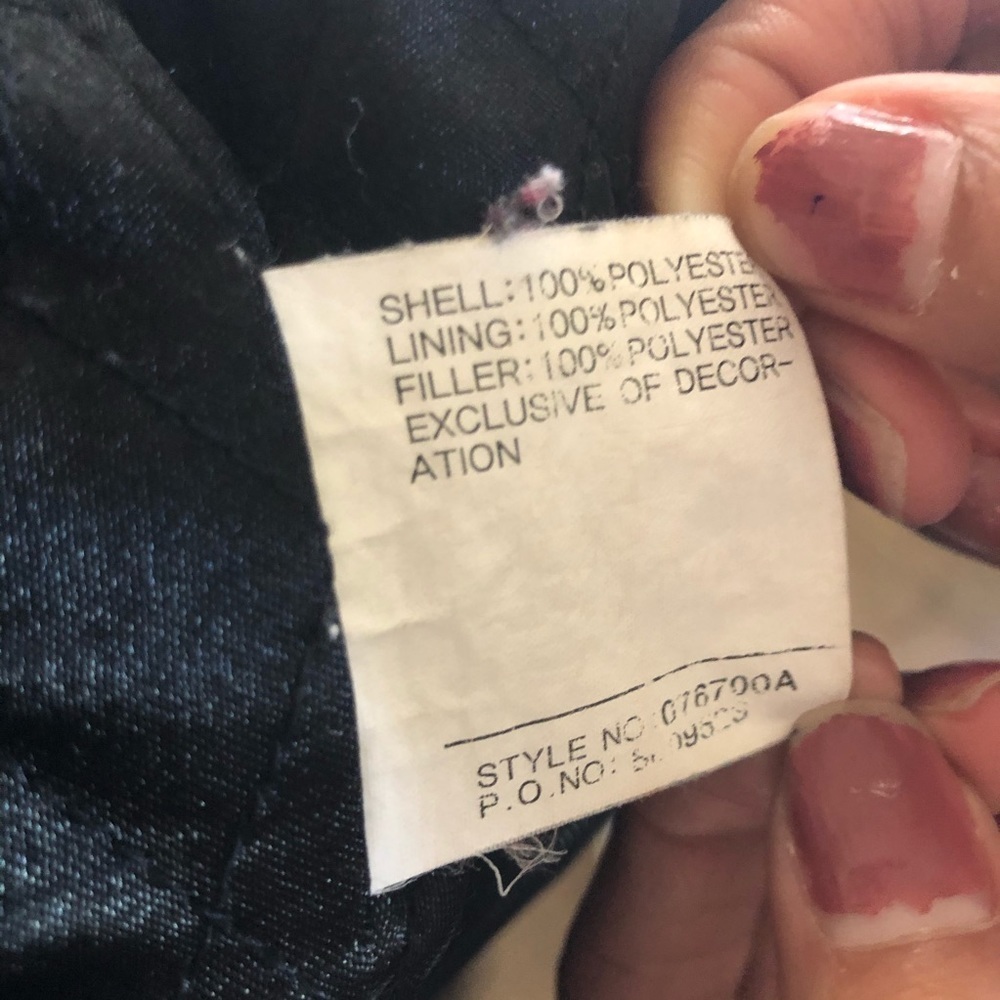 Black Polyester Lightweight Jacket Size Large - image 6